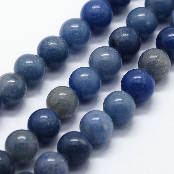 

PandaHall Natural Blue Aventurine Beads Strands, Round, 10mm, Hole: 1mm, about 37pcs/strand, 14.96 inch(38cm) Blue Aventurine Round