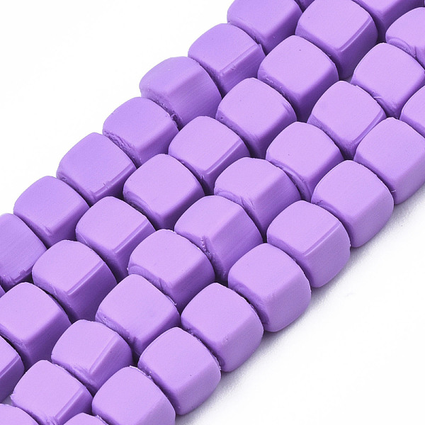 

PandaHall Handmade Polymer Clay Beads Strands, Cube, Medium Orchid, 5x5x5mm, Hole: 1.8mm, about 86~88pcs/strand, 15.35 inch~16.34 inch...