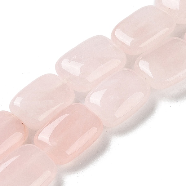 

PandaHall Natural Rose Quartz Beads Strands, Rectangle, 14~15x10~11x5~5.5mm, Hole: 1~1.2mm, about 28pcs/strand, 16.02 inch(40.7cm) Rose...