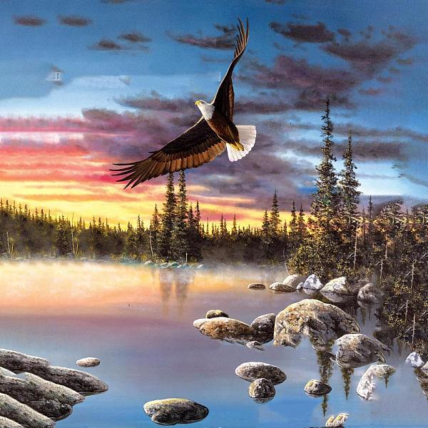 

PandaHall DIY Natural Scenery Diamond Painting Kits, including Resin Rhinestones, Diamond Sticky Pen, Tray Plate and Glue Clay, Light Sky...