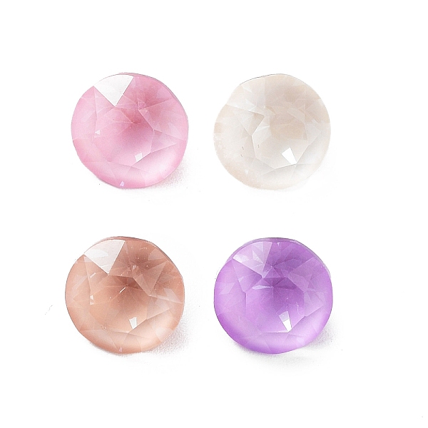 

PandaHall K9 Glass Rhinestone Cabochons, Point Back & Back Plated, Faceted, Diamond, Mixed Color, 8x6mm Glass Rhinestone Diamond Multicolor