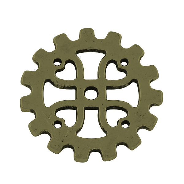 

PandaHall Tibetan Style Alloy Steampunk Pendants, Cadmium Free & Lead Free, Gear, Antique Bronze, 18x1.5mm, Hole: 1.5mm, about 740pcs/1000g...