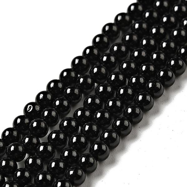 

PandaHall Natural Black Spinel Beads Strands, Grade A, Round, 3mm, Hole: 0.7mm, about 136~138pcs/strand, 15.24''(38.7~39cm) Spinel Round