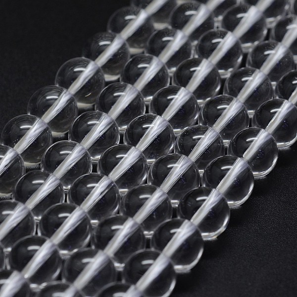 

PandaHall Natural Quartz Crystal Beads Strands, Rock Crystal Beads, Grade AA, Round, 6mm, Hole: 0.8mm, about 65pcs/strand, 15.7 inch Quartz...