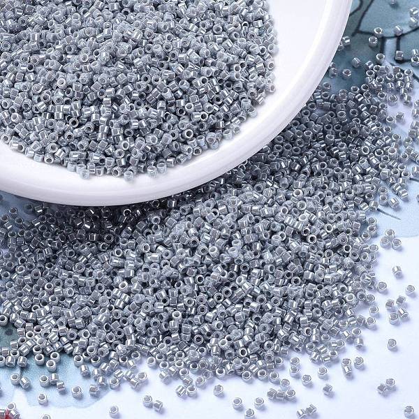 

PandaHall MIYUKI Delica Beads, Cylinder, Japanese Seed Beads, 11/0, (DB1570) Opaque Ghost Gray Luster, 1.3x1.6mm, Hole: 0.8mm, about...
