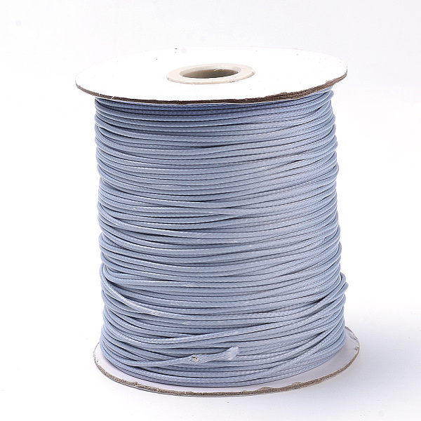 

PandaHall Braided Korean Waxed Polyester Cords, Light Grey, 0.8mm, about 87.48 yards(80m)/roll Waxed Polyester Cord Gray