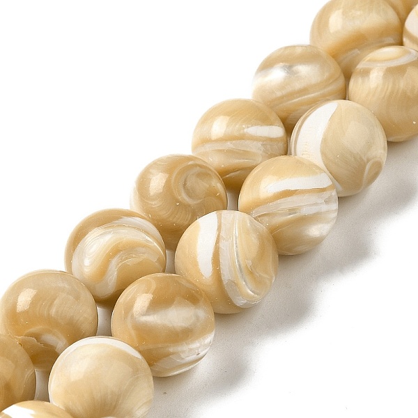 

PandaHall Natural Trochus Shell Beads Strands, Round, BurlyWood, 12~12.5mm, Hole: 1mm, about 33pcs/strand, 15.67''(39.8cm) Trochus Shell..., Orange