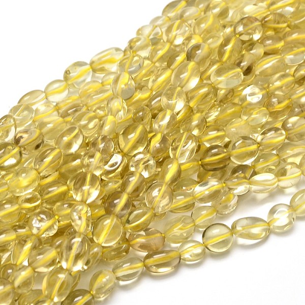 

PandaHall Natural Lemon Quartz Nuggets Beads Strands, Tumbled Stone, 5~10x6~7x3~7mm, hole: 1mm, about 14.9 inch~15.7 inch Lemon Quartz...