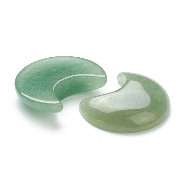 

PandaHall Natural Green Aventurine Cabochons, No Hole/Undrilled, for Wire Wrapped Pendant Making, Moon, 34~35x29~30x7.5~9mm Green Aventurine...