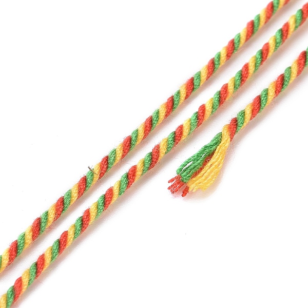 

PandaHall Cotton Cord, Braided Rope, with Paper Reel, for Wall Hanging, Crafts, Gift Wrapping, Colorful, 1.2mm, about 27.34 Yards(25m)/Roll...