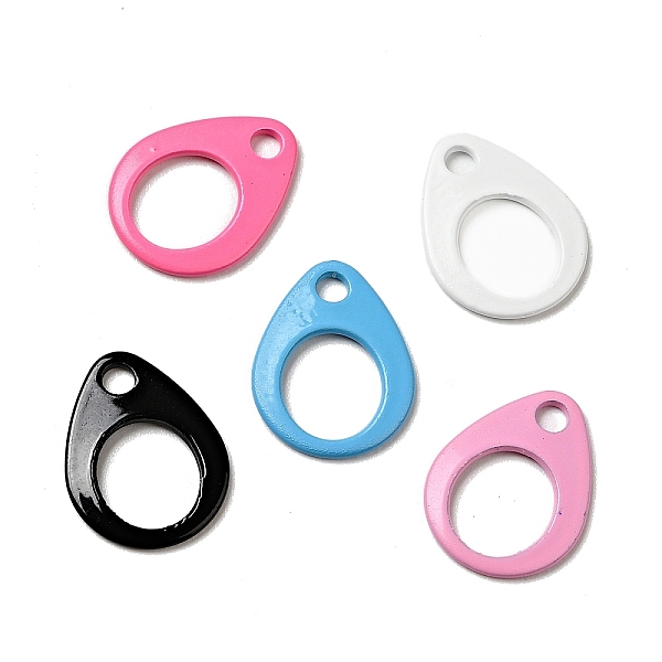

PandaHall Spray Painted 201 Stainless Steel Charms, Teardrop Charm, Mixed Color, 13x10x1mm, Hole: 1.8mm 201 Stainless Steel Teardrop..., Multicolor