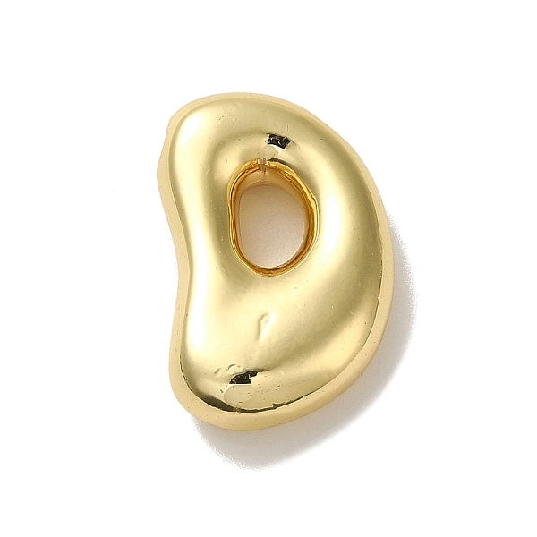 

PandaHall Rack Plating Brass Beads, Cadmium Free & Lead Free, Long-Lasting Plated, Real 18K Gold Plated, Letter D, 22.5x15x6.5mm, Hole...