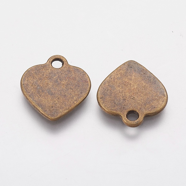 

PandaHall Tibetan Style Alloy Stamping Blank Tag Charms, Heart, Cadmium Free & Nickel Free & Lead Free, Antique Bronze, 15.5x14.5x1.5mm...