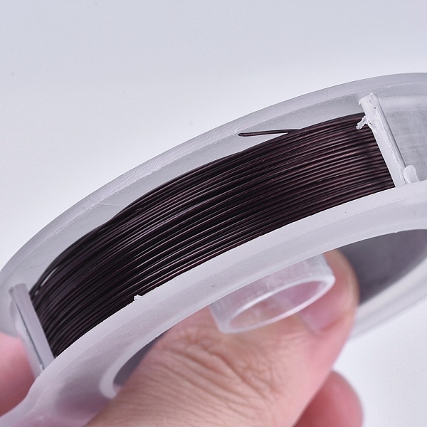

PandaHall Tiger Tail Wire, 304 Stainless Steel Wire, Coconut Brown, 0.45mm, about 50m/roll Stainless Steel Round