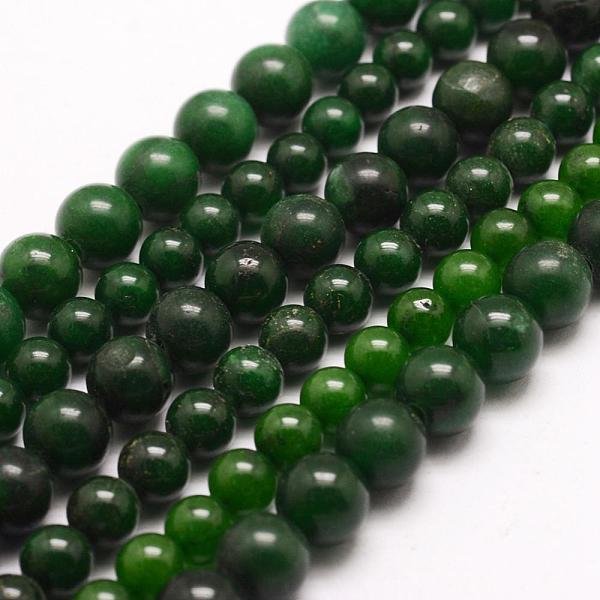 

PandaHall Natural Taiwan Jade Beads Strands, Round, 6mm, Hole: 1mm, about 68pcs/strand, 15.75 inch(40cm) TaiWan Jade Round