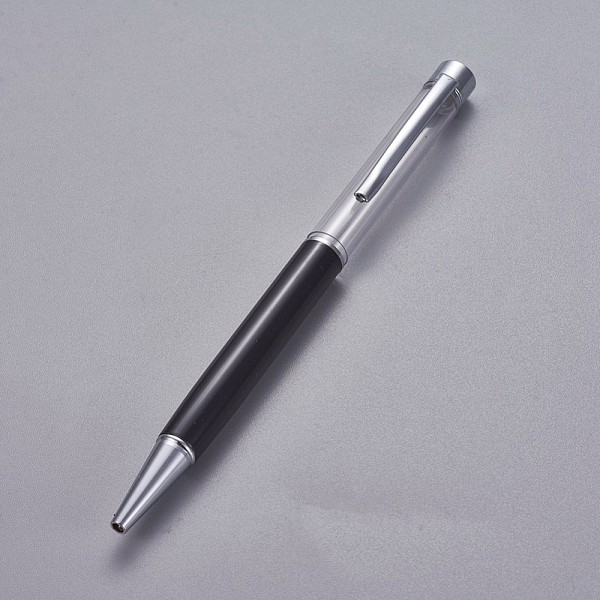 

PandaHall Creative Empty Tube Ballpoint Pens, with Black Ink Pen Refill Inside, for DIY Glitter Epoxy Resin Crystal Ballpoint Pen Herbarium...