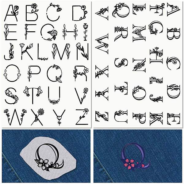 

PandaHall PVA Water-soluble Embroidery Aid Drawing Sketch, Rectangle, Letter A~Z, 297x210mmm, 2pcs/set Plastic Letter A~Z