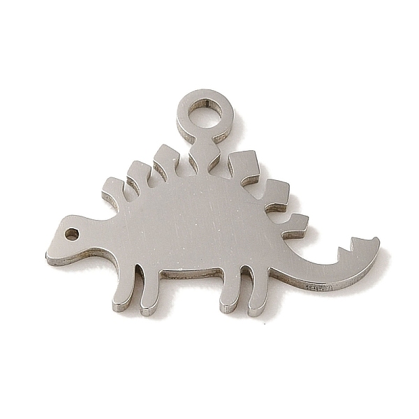 

PandaHall 201 Stainless Steel Pendants, Laser Cut, Dinosaur Charm, Stainless Steel Color, 12.8x17x1mm, Hole: 1.6mm 201 Stainless Steel...