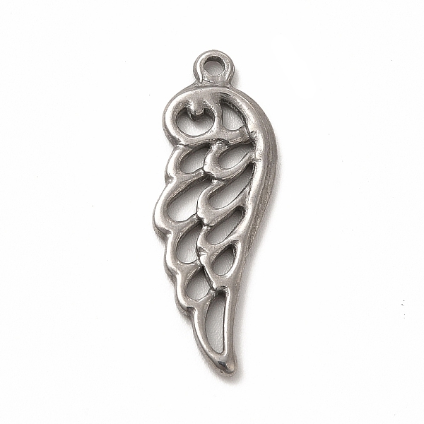 

PandaHall 304 Stainless Steel Pendants, Wing, Stainless Steel Color, 27x9.5x1.5mm, Hole: 1.4mm 304 Stainless Steel Wing