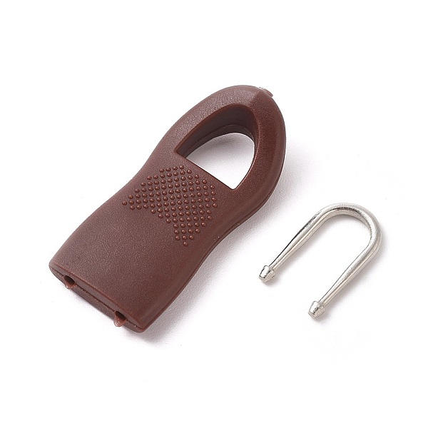 

PandaHall Plastic Zipper Pull Charms, Zipper Pull Tab For Clothing Accessories, Saddle Brown, 34.5x15.5x8.5mm, 16x9.5x1.5mm Plastic Brown