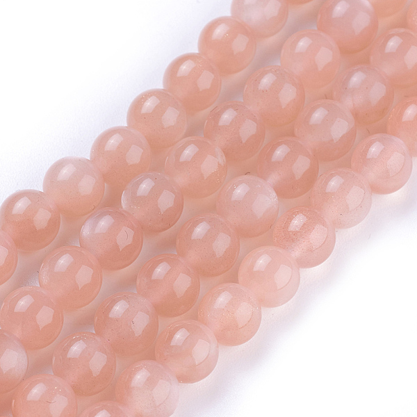 

PandaHall Grade AAA Natural Gemstone Sunstone Round Beads Strands, 6mm, Hole: 1mm, about 62pcs/strand, 15.5 inch Sunstone Round