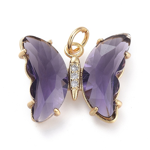 Brass Micro Pave Cl… - image