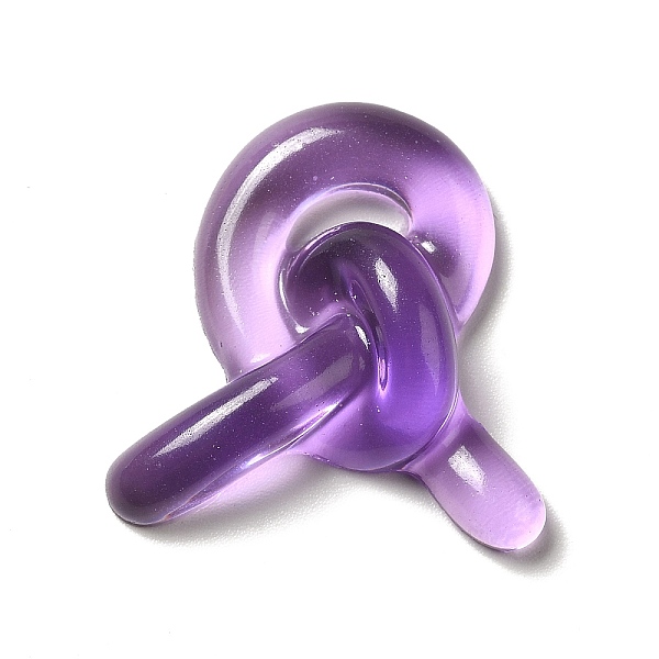 

PandaHall Transparent Resin Cabochons, Bowknot, Dark Violet, 26x25~25.5x8mm Resin Bowknot