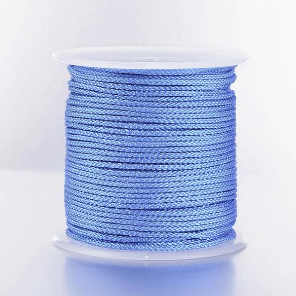 

PandaHall Braided Nylon Threads, Dodger Blue, 2mm, about 25.15 yards(23m)/roll Nylon Blue