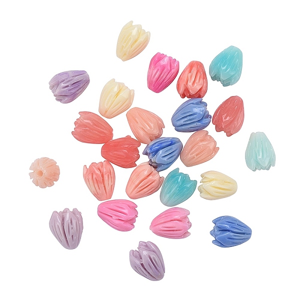 

PandaHall 40Pcs 8 Colors Shell Powder Resin Beads, DIY for Earrings & Bobby pin Accessories, Flower, Mixed Color, 9x6mm Resin Flower..., Multicolor