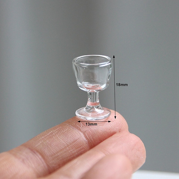 

PandaHall Glass Cups Miniature Ornaments, Micro Landscape Garden Dollhouse Accessories, Pretending Prop Decorations, Clear, 13x18mm Glass...