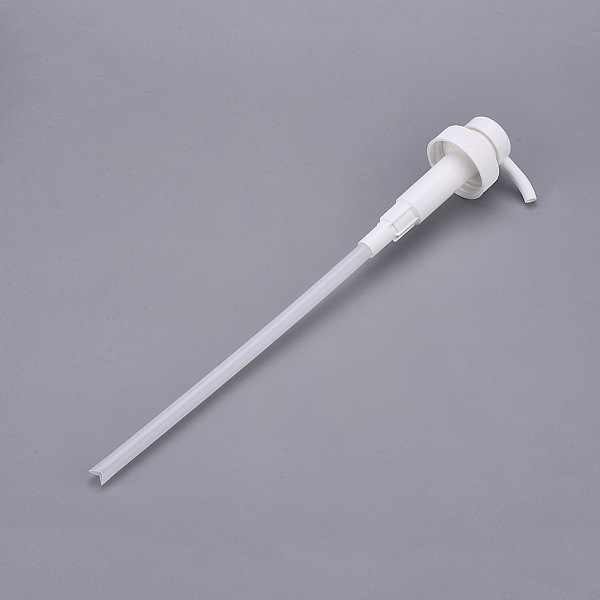 

PandaHall Polypropylene(PP) Dispensing Pump, Fits Shampoo and Conditioner Jugs Bottles, White, 40.6x6.1cm, Tube: 9.5mm PP White