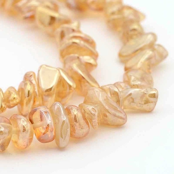 

PandaHall Natural Electroplated Quartz Crystal Beads Strands, Chips, Burgundy Plated, 5~11x4~7x2~5mm, Hole: 1mm, 15 inch Quartz Crystal Chip