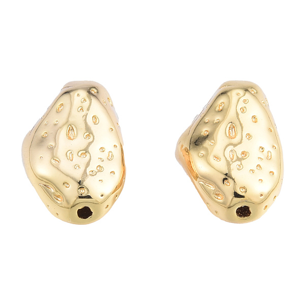 

PandaHall Brass Beads, Nickel Free, Nuggets, Real 18K Gold Plated, 14x9.5x7.5mm, Hole: 1mm Brass Nuggets
