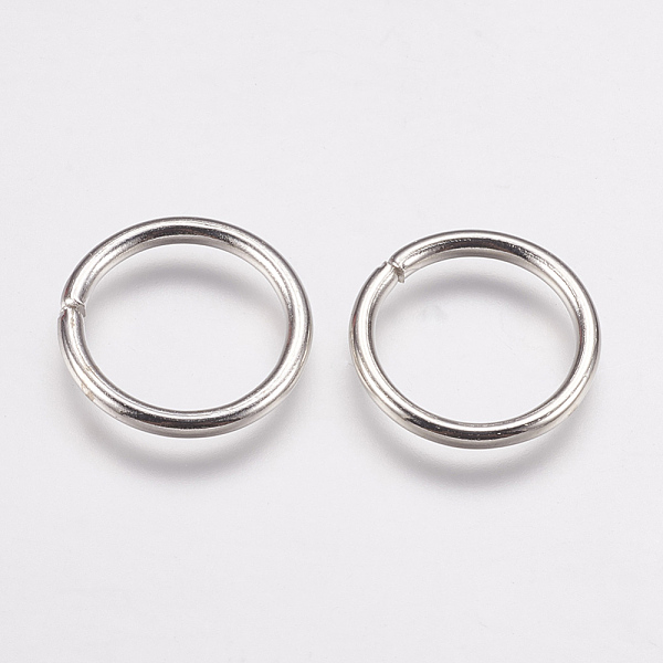 

PandaHall Iron Open Jump Rings, Platinum, 18 Gauge, 17x1mm, Inner Diameter: 15mm Iron