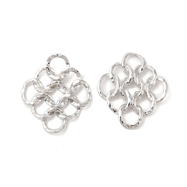 

PandaHall Brass Links Connector Charms, Ring, Platinum, 25x21x3mm Brass Ring