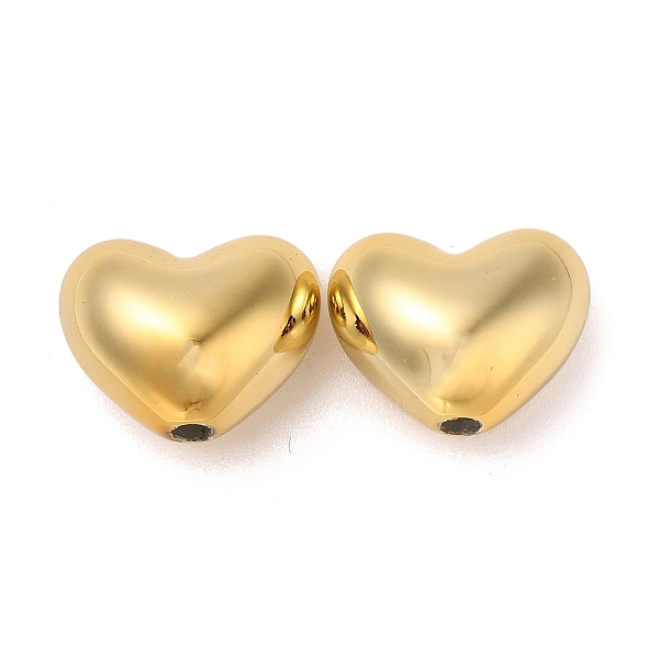 

PandaHall CCB Plastic Beads, Heart, Golden, 17.5x22x14mm, Hole: 3mm Plastic Heart