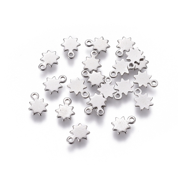 

PandaHall 304 Stainless Steel Charms, Chain Extender Teardrop, Flower, Stainless Steel Color, 6.5x5x0.5mm, Hole: 0.8mm 304 Stainless Steel...