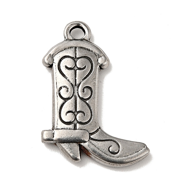 

PandaHall 304 Stainless Steel Pendants, Boot Charms, Antique Silver, 25x20x3mm, Hole: 2.5mm 304 Stainless Steel Shoes