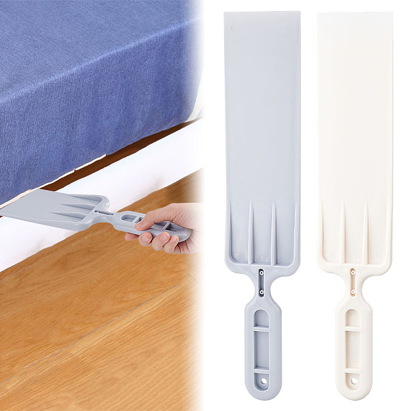 PandaHall OLYCRAFT 2Pcs 2 Colors Bed Sheet Tucker Tool White Gray POM Plastic Bed Tucker Tool Bed Making Tool Long Bed Sheet Tucker Tool...