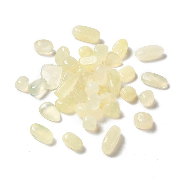 

PandaHall Natural New Jade Beads, No Hole/Undrilled, Nuggets, 14~21x8.5~15x3~10mm, about 240pcs/500g New Jade Nuggets