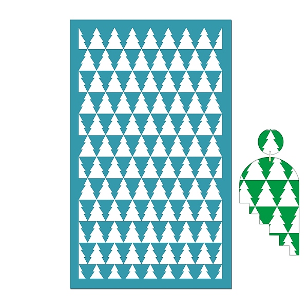 

PandaHall Rectangle Polyester Screen Printing Stencil, for Painting on Wood, DIY Decoration T-Shirt Fabric, Tree, 15x9cm Polyester Tree