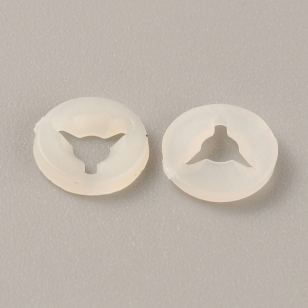 

PandaHall Plastic Doll Eye Nose Round Gaskets, Animal Doll Safety Eye Nose Washers for DIY Craft Doll Making, Floral White, 9x1.5mm, Hole...