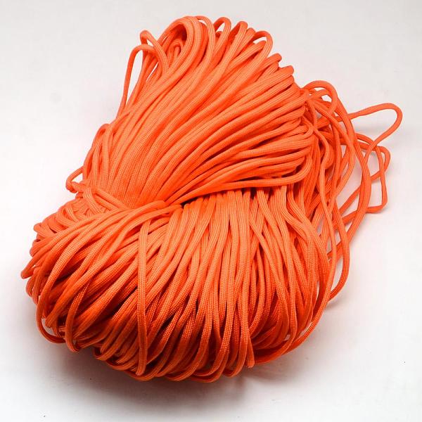

PandaHall 7 Inner Cores Polyester & Spandex Cord Ropes, Solid Color, for Rope Bracelets Making, Dark Orange, 4~5mm, about 109.36 yards...