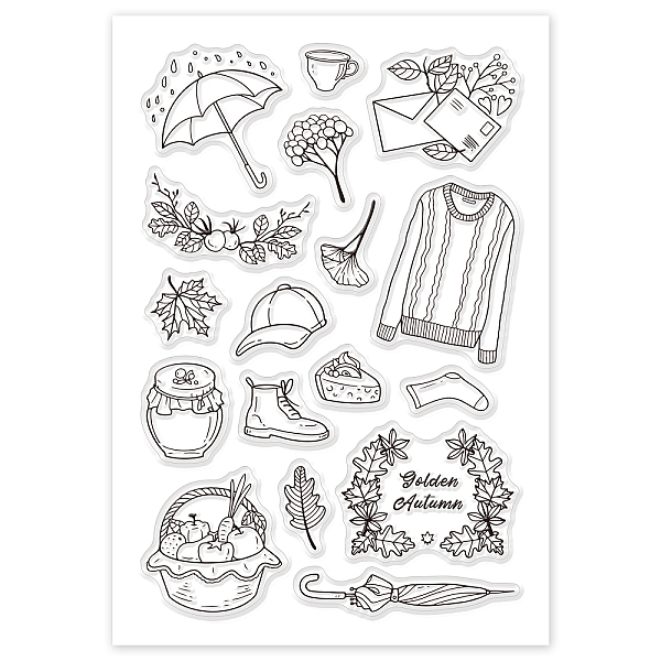 

PandaHall PVC Plastic Stamps, for DIY Scrapbooking, Photo Album Decorative, Cards Making, Stamp Sheets, Leaf Pattern, 16x11x0.3cm Plastic...