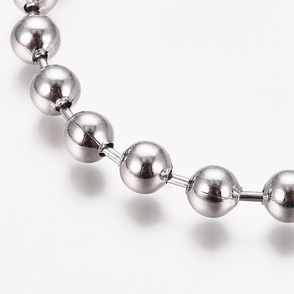304 Stainless Steel Ball Chain Bracelets
