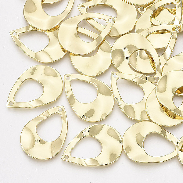 

PandaHall Alloy Pendants, Teardrop, Light Gold, 33x23x3mm, Hole: 1.8mm Alloy Teardrop
