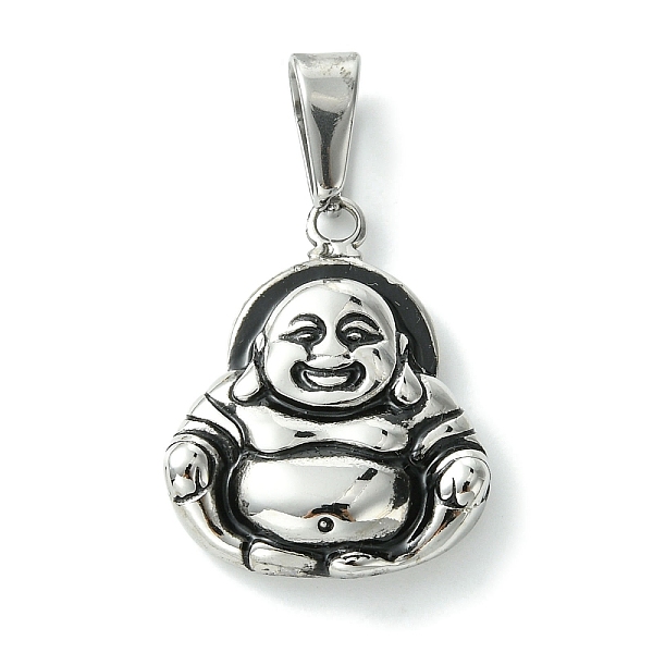 

PandaHall Vacuum Plating 304 Stainless Steel Pendants, Buddha Charm, Antique Silver, 26.5x21.5x6mm, Hole: 8.5x4.5mm 304 Stainless Steel...