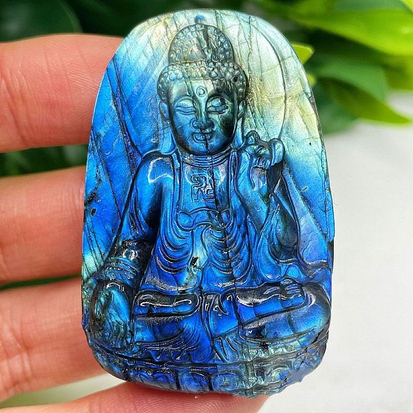 

PandaHall Natural Labradorite Display Decorations, Figurine Home Decoration, Reiki Energy Stone for Healing, Human, 42x9.5mm Labradorite...