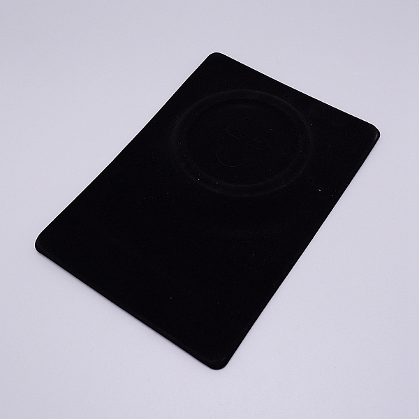

PandaHall PVC & Velvet Necklace and Earring Display Cards, with OPP Cellophane Bags, Rectangle, Black, 9-1/8x6-5/8 inch(23.3x16.8cm), 1.8cm...