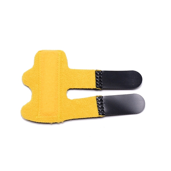 

PandaHall Adjustable Finger Fracture Fixation Splint, for Finger Release & Pain Relief, Gold, 77x115x5mm Cloth Gold